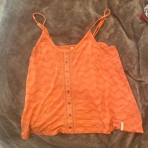 Cute flowwy button tank top